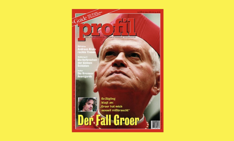 Cover des Magazins Profil 1995 «Der Fall Groer»