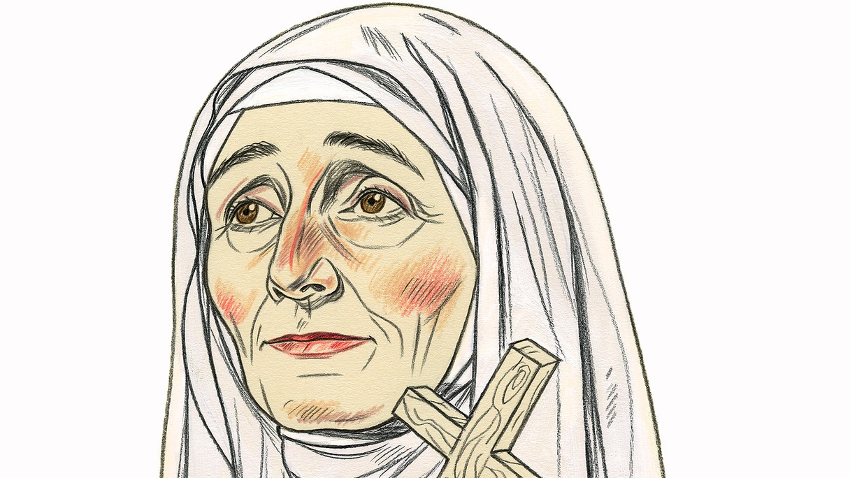 Porträtzeichnung von Angela Merici