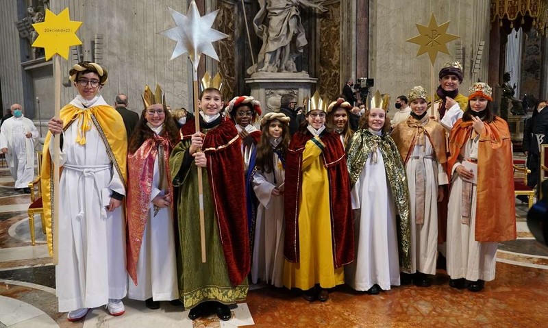 Sternsinger besuchen den Vatikan