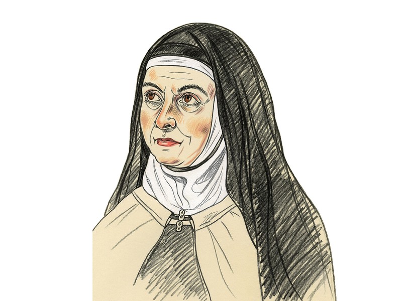 Porträtzeichnung von Teresa von Ávila