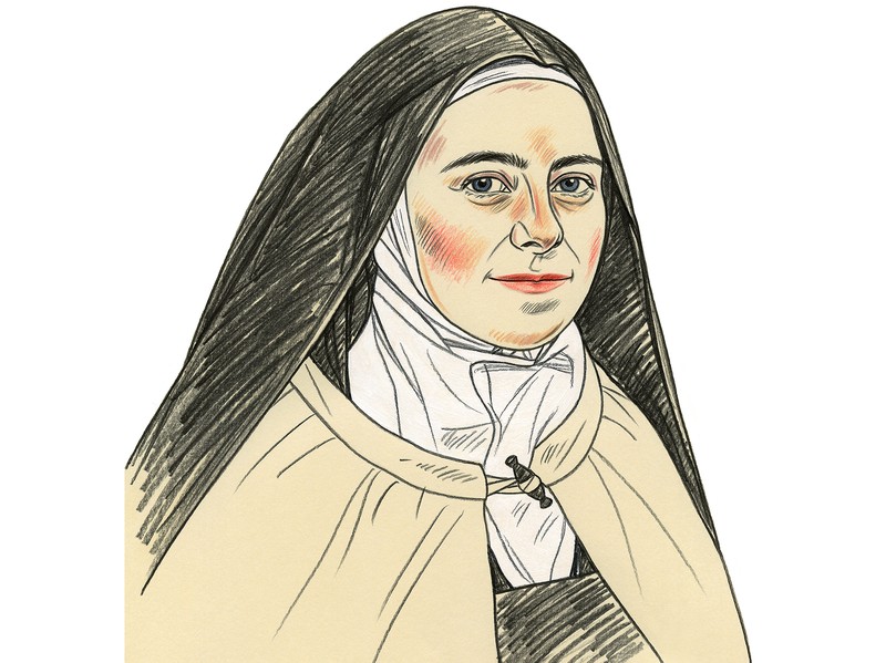 Porträtzeichnung von Thérèse von Lisieux